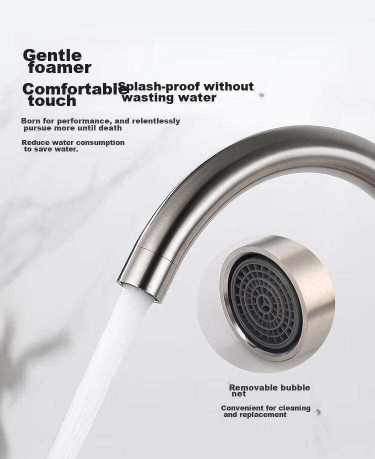 Larsd Kitchen Faucet, Sink Faucet, Hot And Cold Water Sink Faucet, High-Arc Faucet for Dishwashing Basin LD82051 9