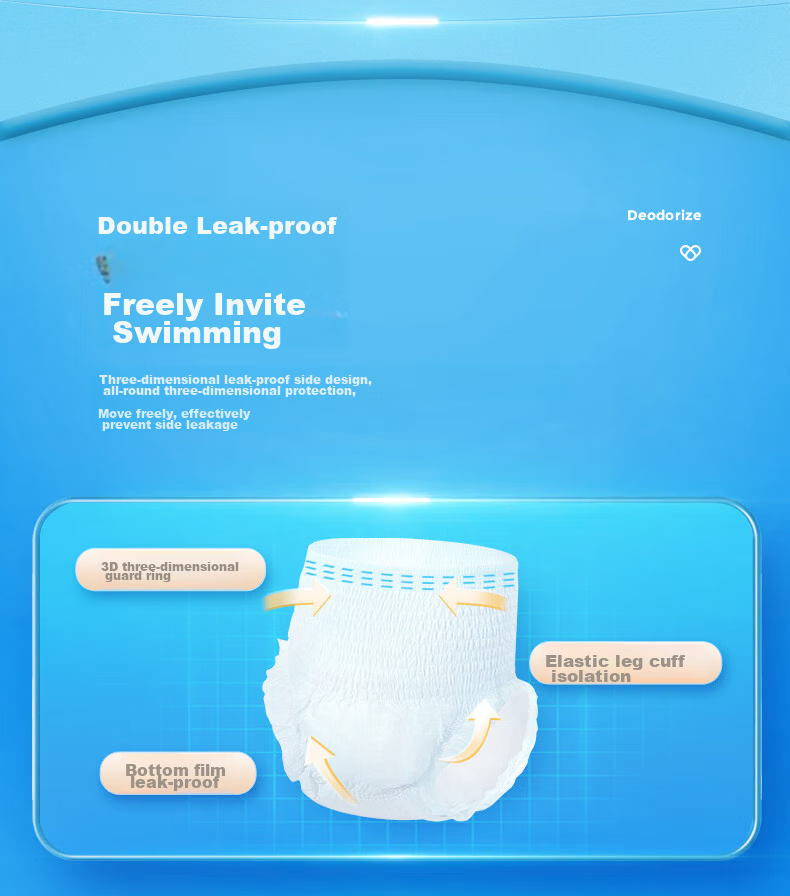Aishule Odor-Eliminating Antibacterial Adult Pull-Up Diapers XL 18 Pieces, Underwear-Style Disposable Diapers for Elderly, Pregnant Women And Both Sexes 7