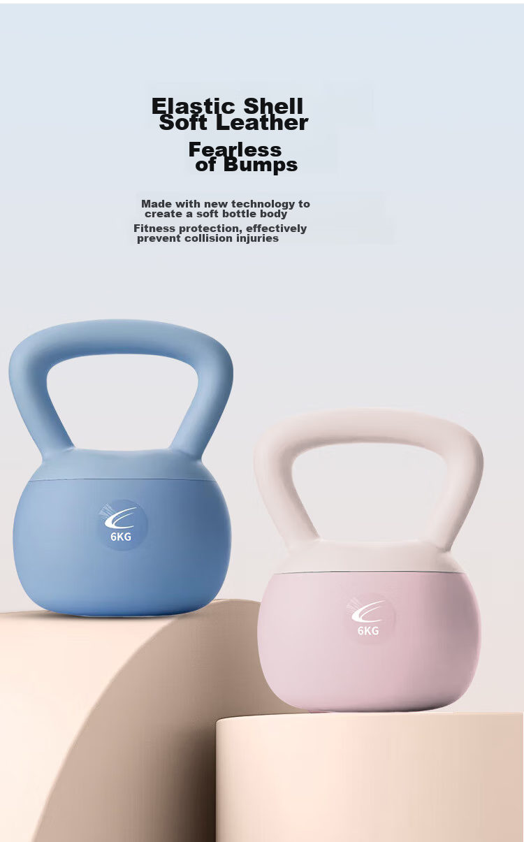 Chengyue Soft Kettlebell for Men And Women, Fitness Swinging Dumbbell Exercise Equipment Training 6KG Lilac Purple CY-553 5