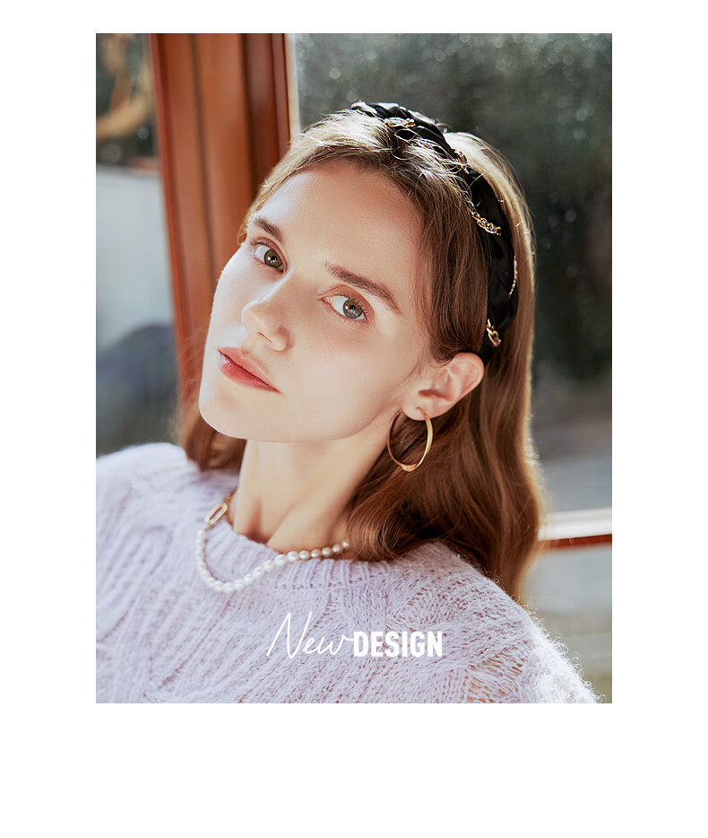 ELLE Headband for Women, French Chic Style, Fashionable Versatile High Crown Headband, Gift for Girlfriend on Mid-Autumn Festival 4