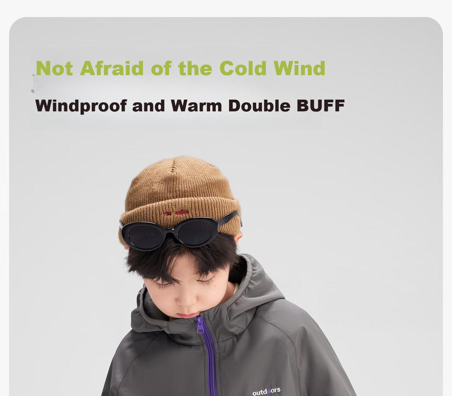 Zuoxi Boys' Fleece-Lined Jacket, 2026 New Children's Softshell Outerwear, Fleece Integrated Top, Gray, Size 160 7