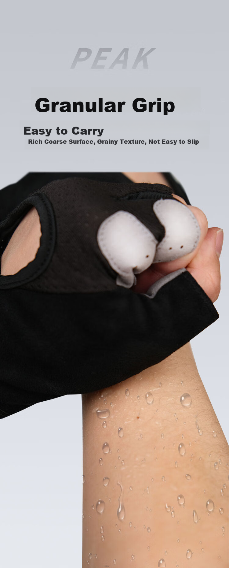 PEAK Cycling Fingerless Gloves for Men And Women, Summer Road And Mountain Bike Riding Anti-Slip Gloves, Light Pink, Size M 6