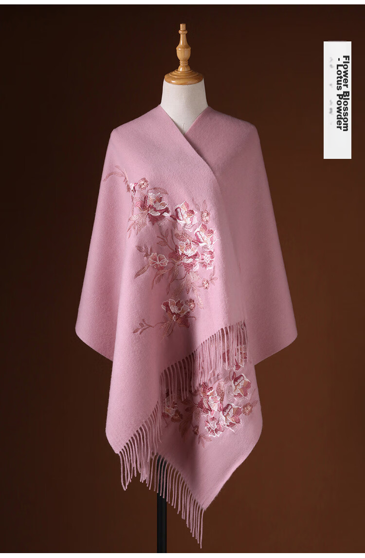 Hangsifu Pure Wool Scarf, Large Size Wrap Shawl, Practical Birthday Gift for Elders And Mothers, Mid-Autumn Festival Gift Box Set 14