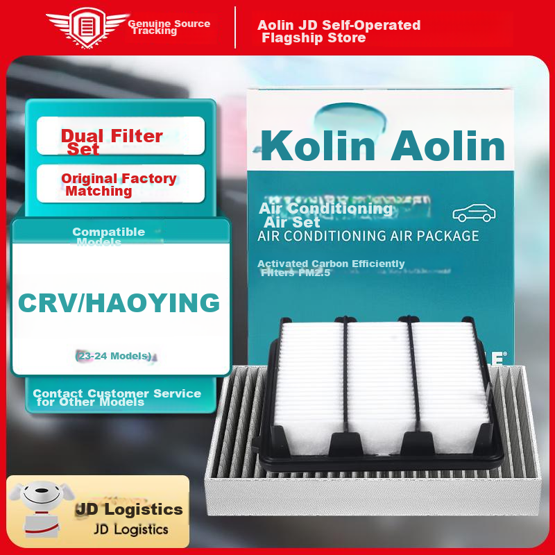 Aolin Car Air Conditioning Filter Set + Air Filter Cleaner for Honda 2023-2025 Models New CRV/New Breeze-1.5T