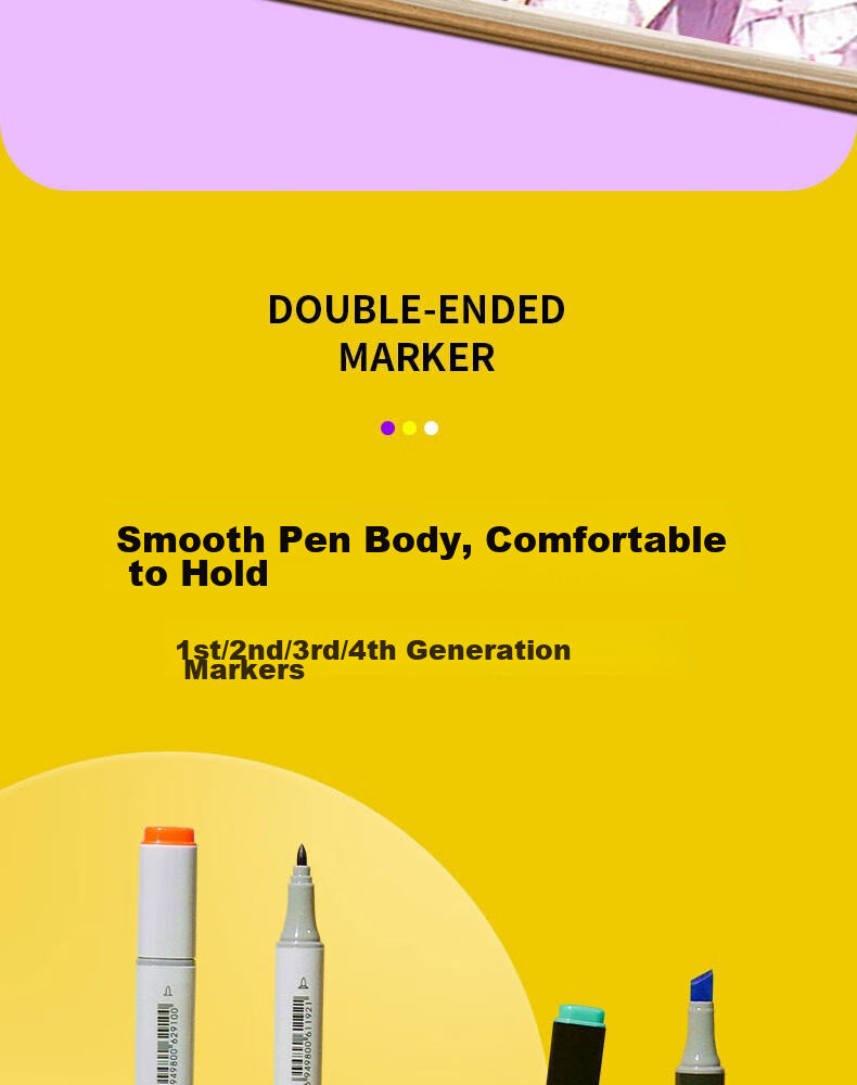 FINECOLOUR 5th Generation Alcohol-Based Double-Ended Markers, 12 Colors with Transparent Pen Case Set, Art Sketching Watercolor Pens for Drawing 22