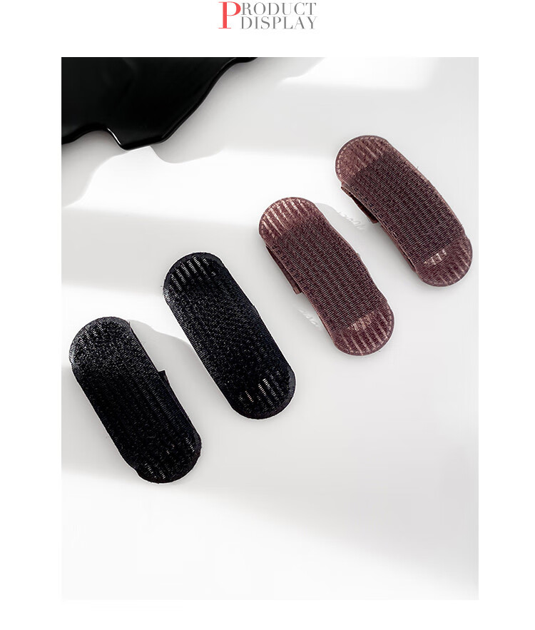 CHIMERA 4-Piece High Crown Volumizing Hair Padding Set for Top and Back Head Flat Head Clip Hairpin for Women 5