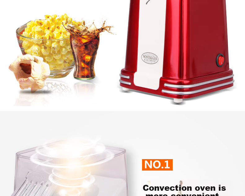 Nostdeqi Popcorn Machine New Year Gift Fully Automatic Commercial Dual-Use Popcorn Maker Spherical and Butterfly Shape Cinema Snack with Warming Function 9
