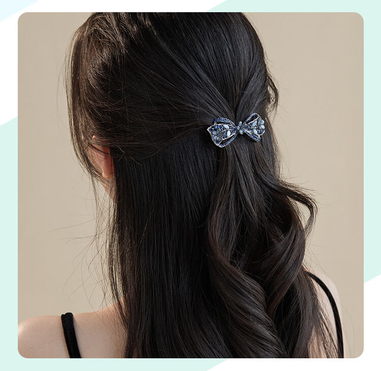 CHIMERA Butterfly Hair Clip, Back of Head Ponytail Cross Clip, Hair Accessory for Women, High-End Hairpin, Hair Ornament, Mid-Autumn Festival Gift 7