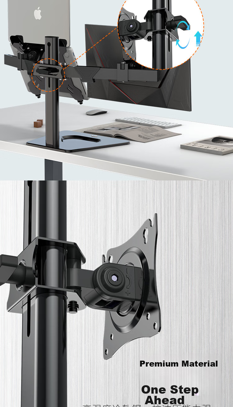 KALOC Monitor Stand, Universal Adjustable Height Stand without Drilling, Desktop LCD Monitor Mount DZ220-T 5