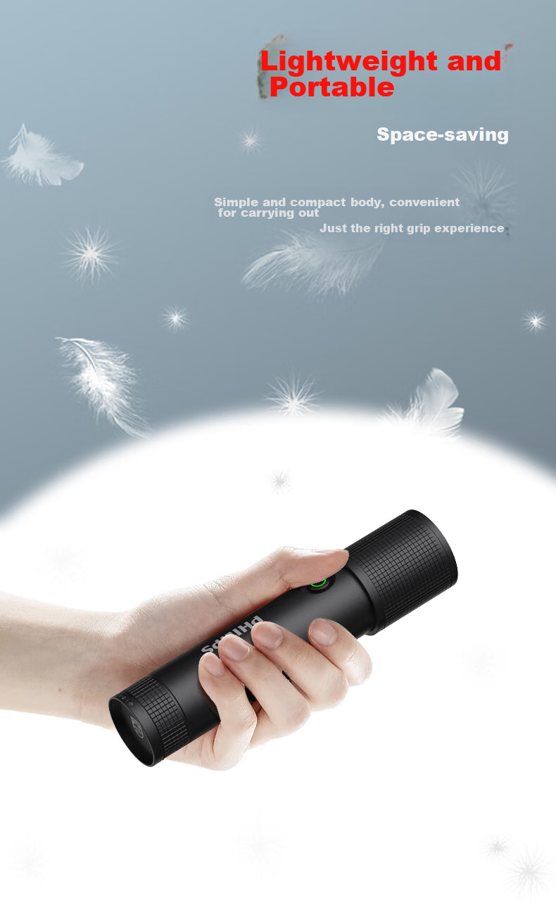 PHILIPS Flashlight, High Brightness, Long Battery Life, Outdoor Survival, Super Bright, Home Use, Compact Outdoor Lighting, Emergency Light SFL2185 8