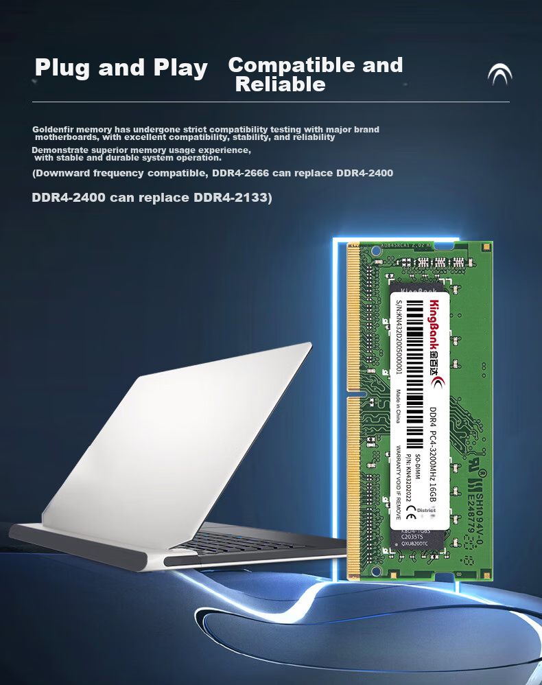 KINGBANK 16GB DDR4 3200 Laptop Memory Module 3