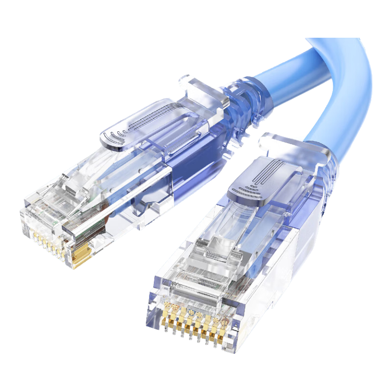 CNCOB Cat6 Ethernet Cable, Professional-Grade Anti-Slip Gigabit Unshielded 8-Core Pure Copper Twisted Pair Patch Cord Network Connection Cable Cat6 Ethernet Cable 1.5 Meters Plug-In Style CN-2003CX