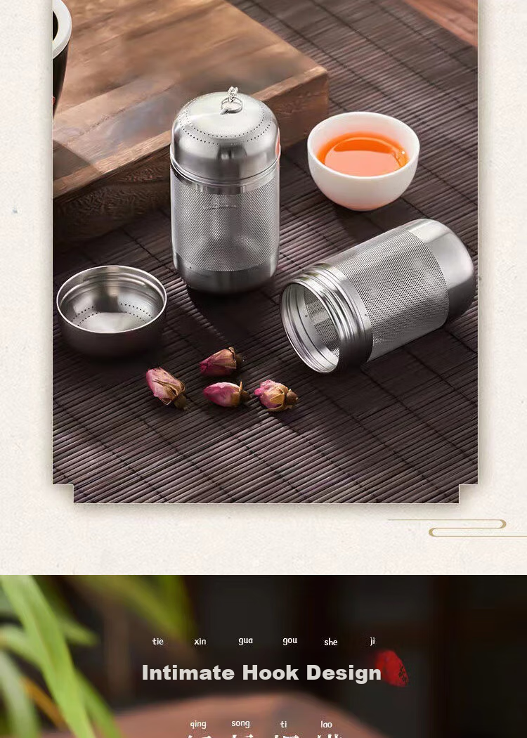 Dipuer 316 Stainless Steel Tea Strainer, Tea Infuser, Tea Leaf Filter, Tea Separator, Teapot Inner Container with Chai 9