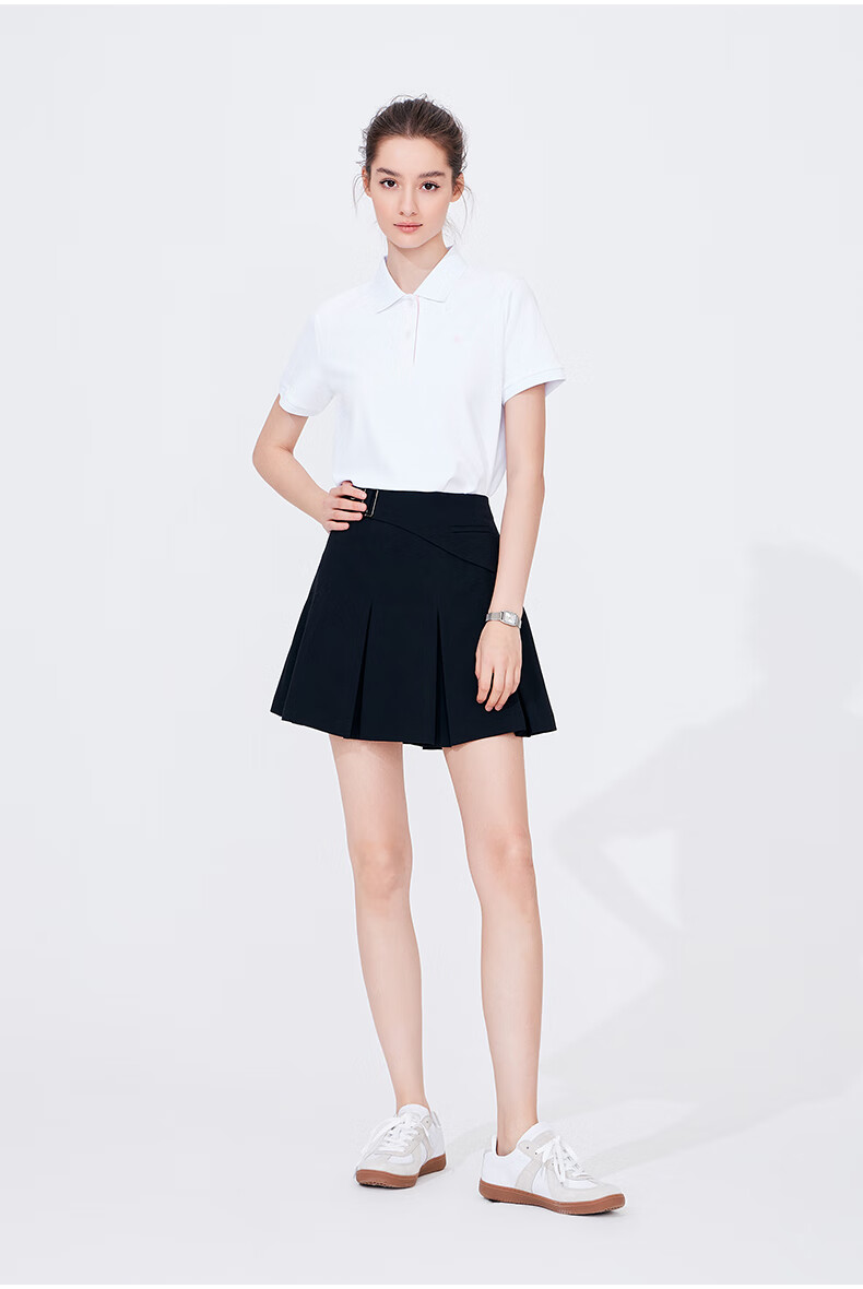 Navigare Women's Casual Commuter Polo Collar Short-Sleeve T-Shirt 2325524509 15
