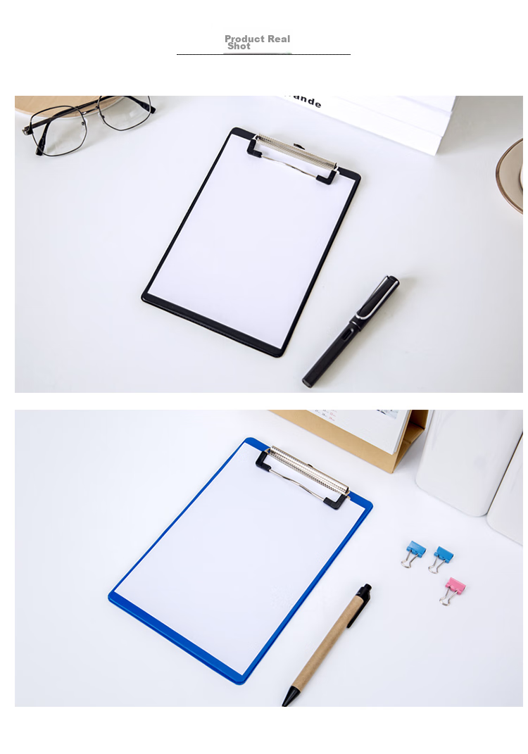 GuangBo 3C Digital All-Net Low Price (GuangBo) A5 Premium PP Writing Clipboard with Scale / Office Supplies, Flat Clip Color Random, Single Pack WJ6106 6