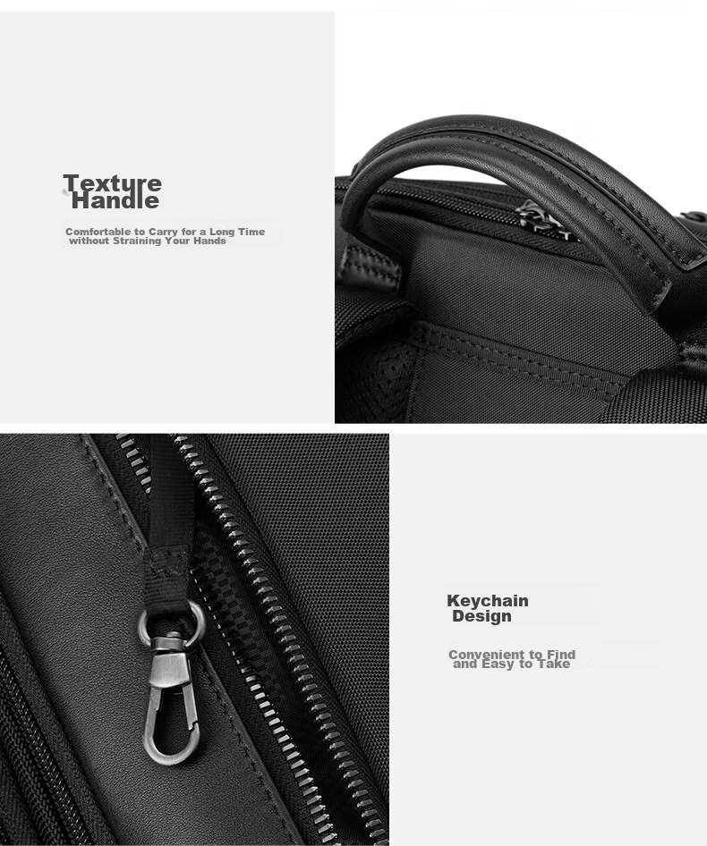 Xinxiuli Large Coffee Bag Men's Backpack, 15.6-Inch Laptop Bag, Business High-End Large Capacity Travel Bag, Father's Gift KO1 24