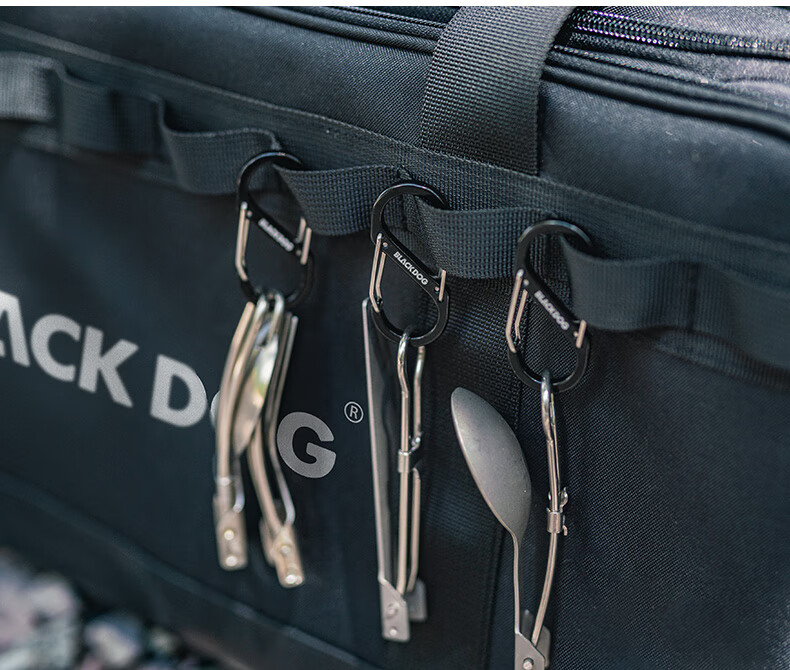 Black Dog Camping Storage Bag, Picnic Bag, Storage Box, Outdoor Divider, Adjustable 30L Large Capacity Storage Bag 11