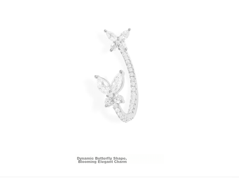 APM Monaco Asymmetric Butterfly Earrings, Luxurious High-End Jewelry, Gift for Girlfriend Or Wife 3