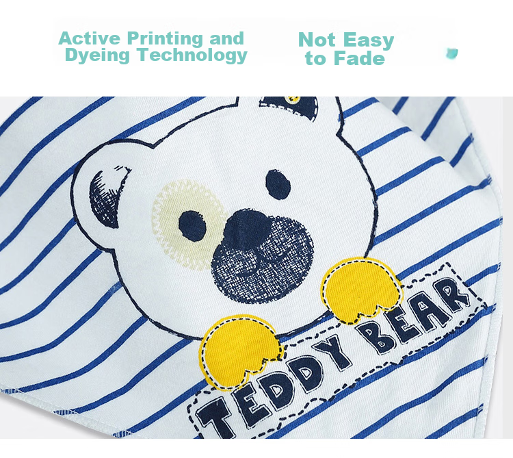 Aibaoshi Baby Drool Bib, Pure Cotton Gauze, Six-Layer Newborn Face Towel, Washable Gauze Handkerchief Bib, 5-Pack S165 8