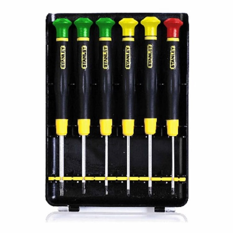 STANLEY 6-Piece Flat And Phillips Mini Precision Screwdriver Set C 66-394 1