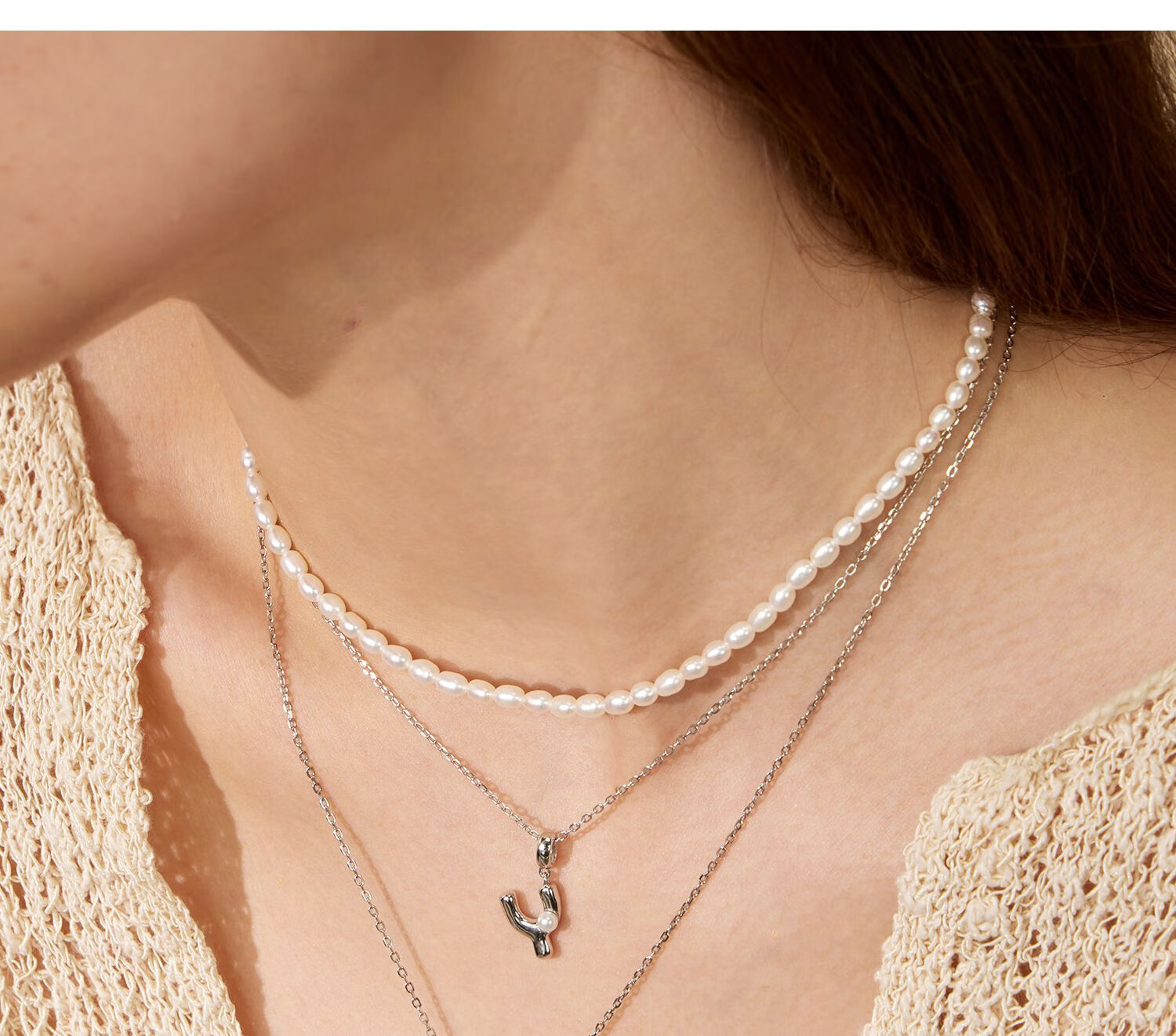 Arsis Simple Letter Pendant Necklace for Women, S925 Silver Collarbone Chain, Birthday Gift for Girlfriend, Letter M 16