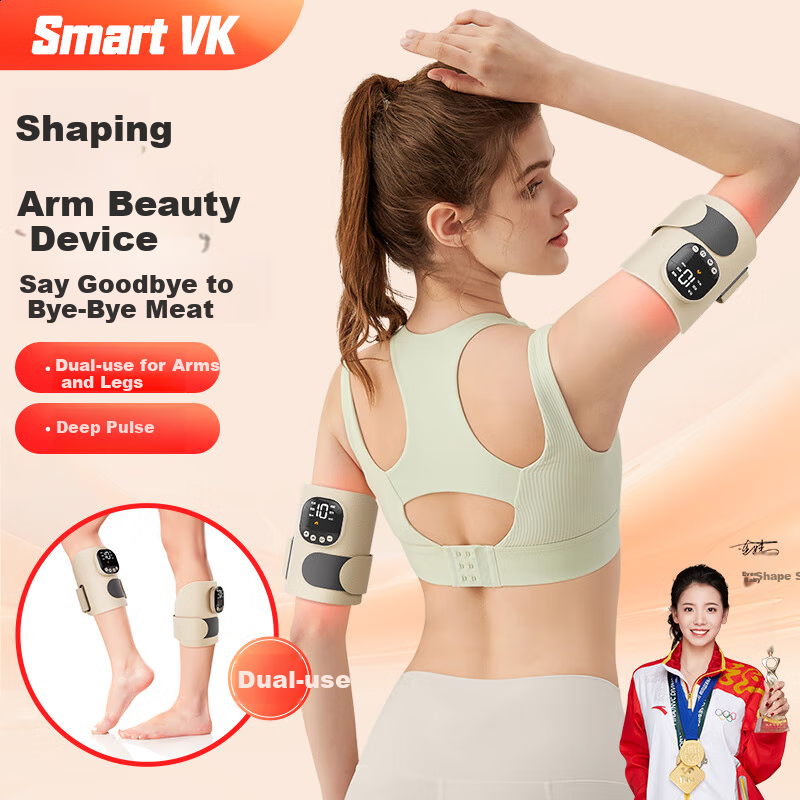 Smart VK Fat-Burning Machine, Arm Slimming Device, Leg And Arm Reduction Equipment with Massage, Hot Compress, And Fat-Burning Strap