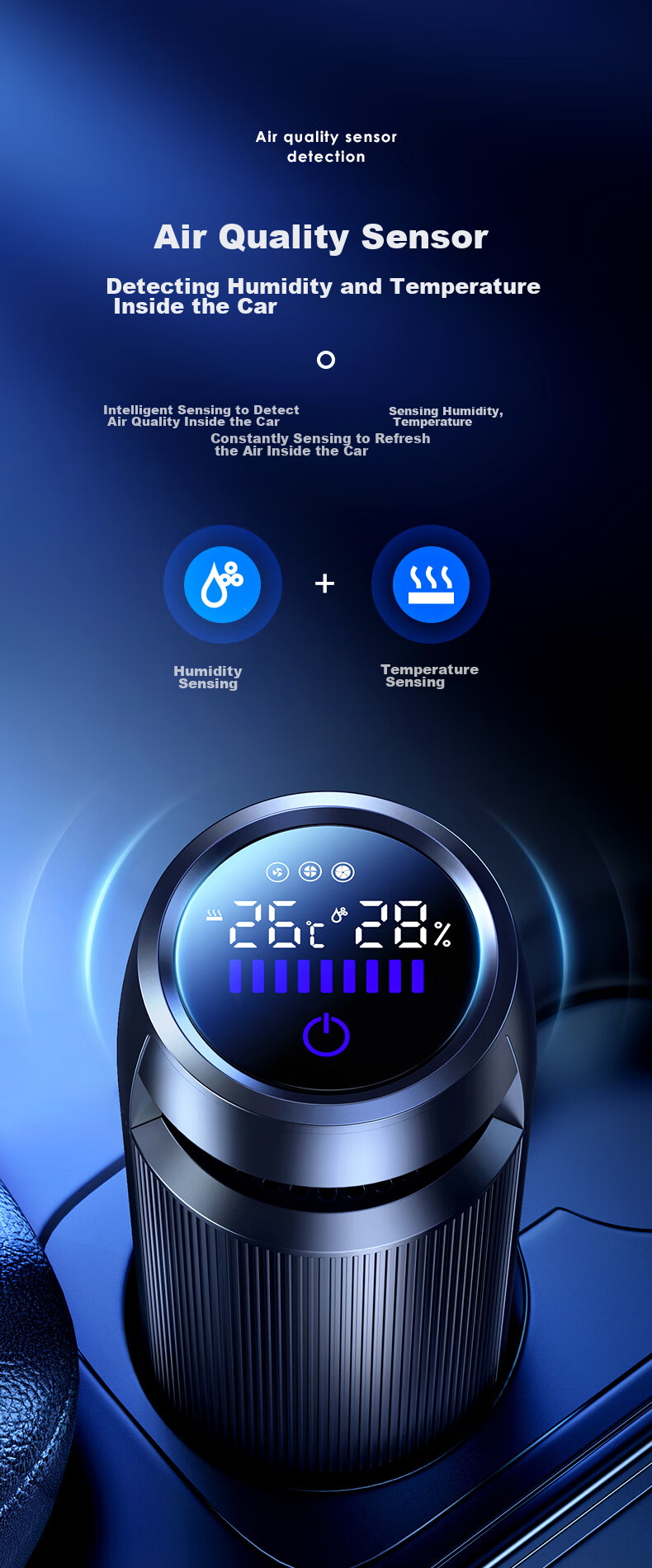 BIAZE Car Air Purifier SU7 Xiaomi New Car Interior Air Purifier for Eliminating Bacteria, Formaldehyde, PM2.5, Odors, And Smoke, for Car And Home Use 12