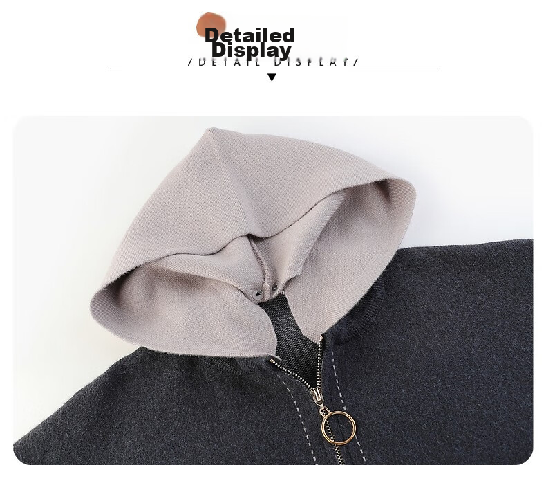 Hengyuanxiang Middle-Aged Women's Autumn Fashion Short Knitted Jacket, Elegant Hooded Cardigan for Middle-Aged And Elderly Women, Spring And Autumn Outerwear 27