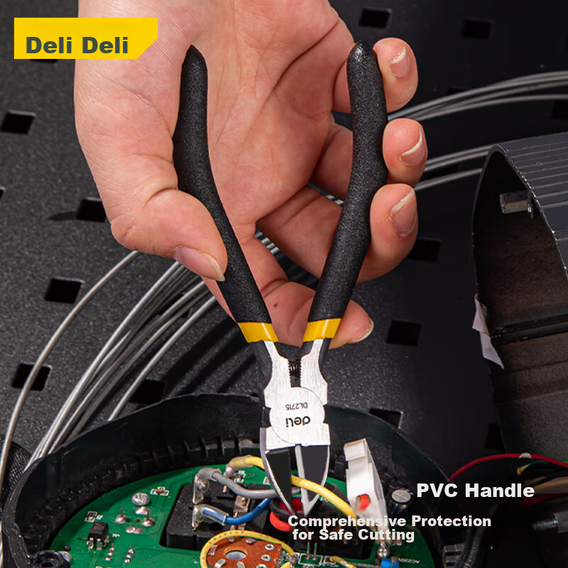 Плоскогубцы Deli DL2715, 5 дюймов, универсальные, для сантехники, с нескользящими рукоятками