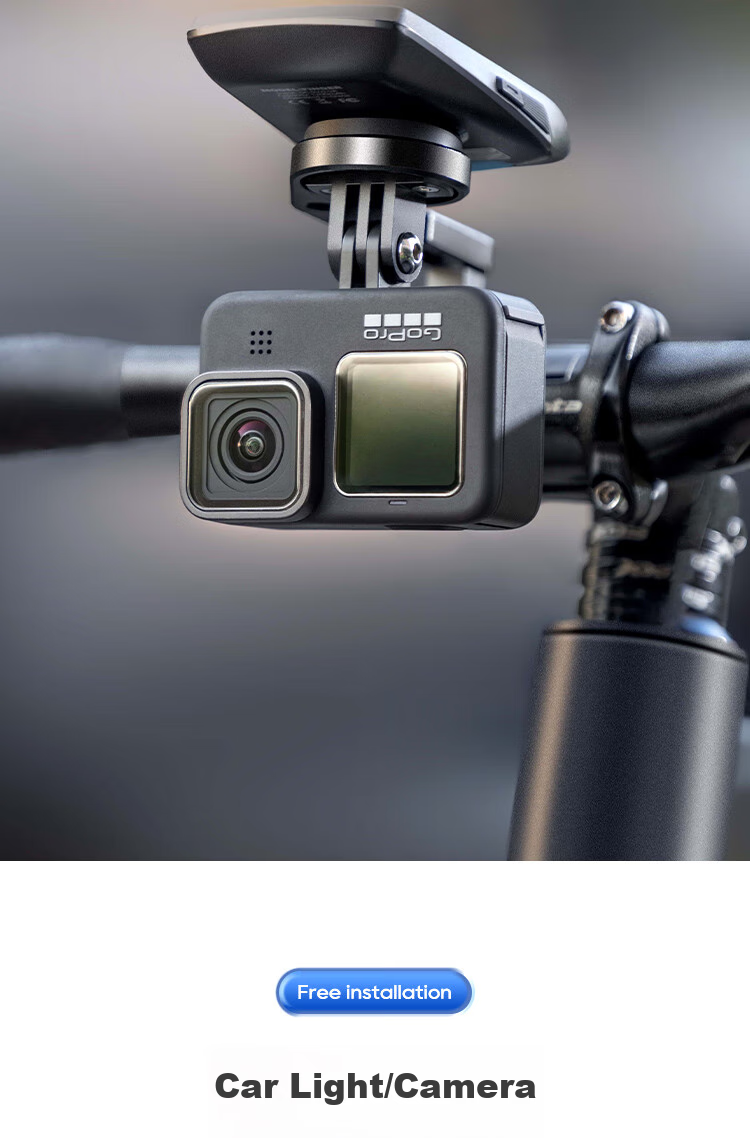 Move Iron Bicycle Handlebar Stem Mount, Road And Mountain Bike Extension Bracket, Sports Camera Multi-Functional Adjustable Telescopic Mount 12