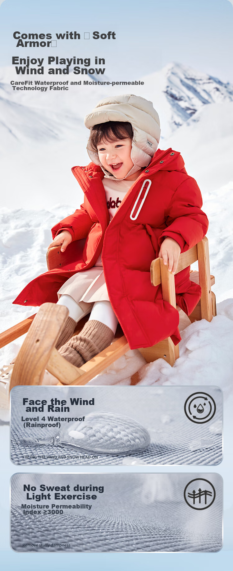 BALABALA Children's down Jacket, Boys And Girls Outerwear, Baby Winter Clothing, Mid-Length Stylish Coat, 208424107201 8