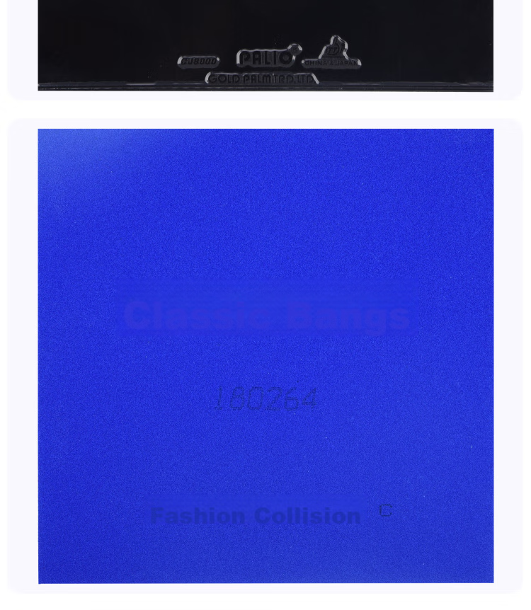 Palio Table Tennis Rubber, Table Tennis Racket Reverse Rubber Inner Energy Set, Blue Sponge CJ8000 Professional Version, Black, 45-47 Degrees 4