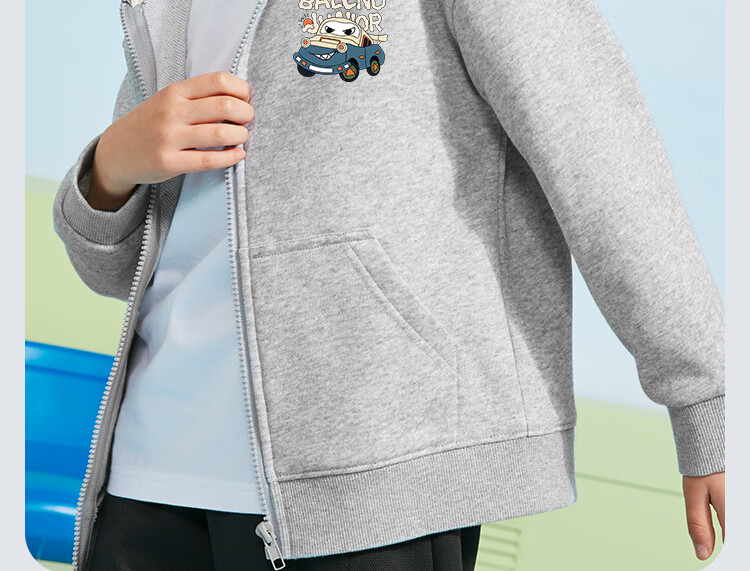 Baleno Boys' Jacket, Spring And Autumn 2026 Style, Casual Loose Outerwear for Boys, Spring Clothing for Older Children, Hooded Cardigan, Children's Wear 11