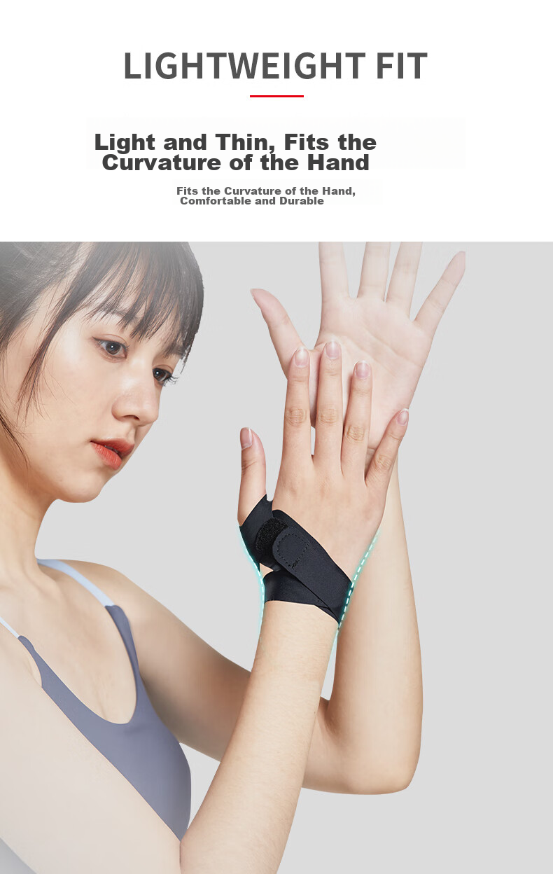 NAILEKESI N Thumb Wrist Brace for Tendinitis, Joint Fixation, Sprains, TFCC Injury, Sports Fitness Badminton Protective Gear 6