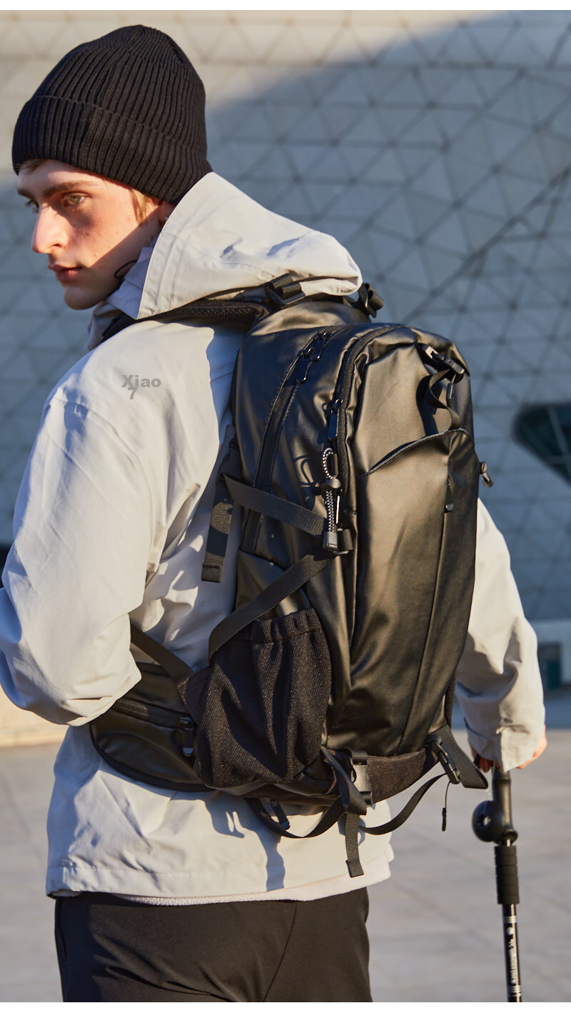 WEWOO Outdoor Hiking Backpack, Lightweight Rucksack, Professional New Model, Large Capacity, Travel Sports Waterproof Nylon, White 24