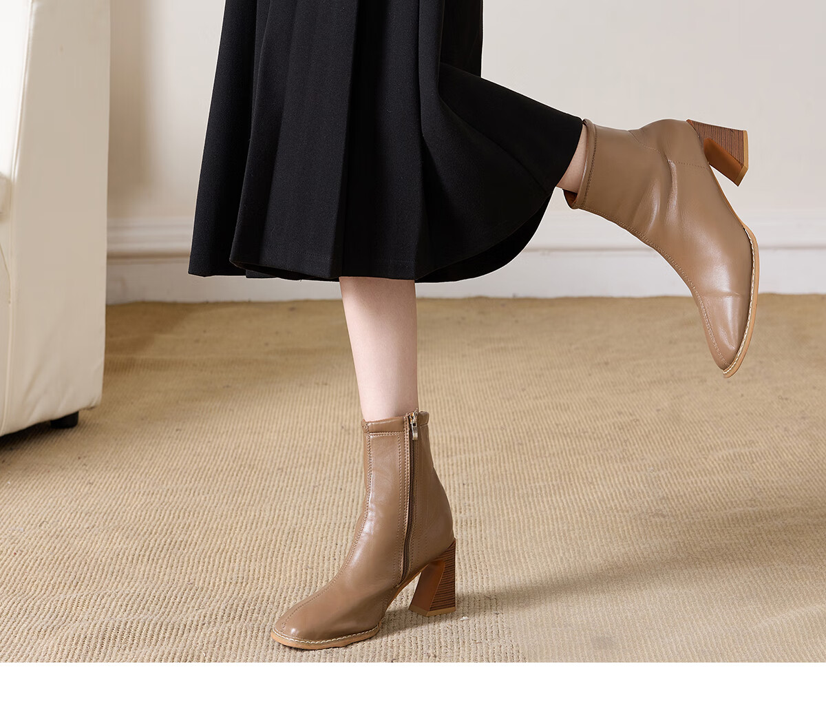 She Enjoy Woolen Skirt Women's Autumn Winter Versatile Woolen Pencil Skirt Mid-Length Straight Skirt T54B090 10