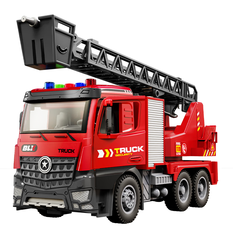 BAOLE STAR TOYS Children's Toy Fire Truck for Boys with Water Cannon, Large Construction Sprinkler Truck, Birthday Gift for Boys Aged 3-6