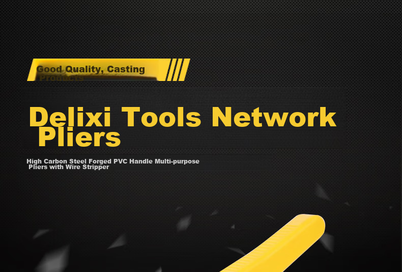Deli 4/6/8P Three-In Network Crimping Pliers, Crystal Connector Crimping Pliers, Wire Stripping Pliers, Network Cable Pliers 1