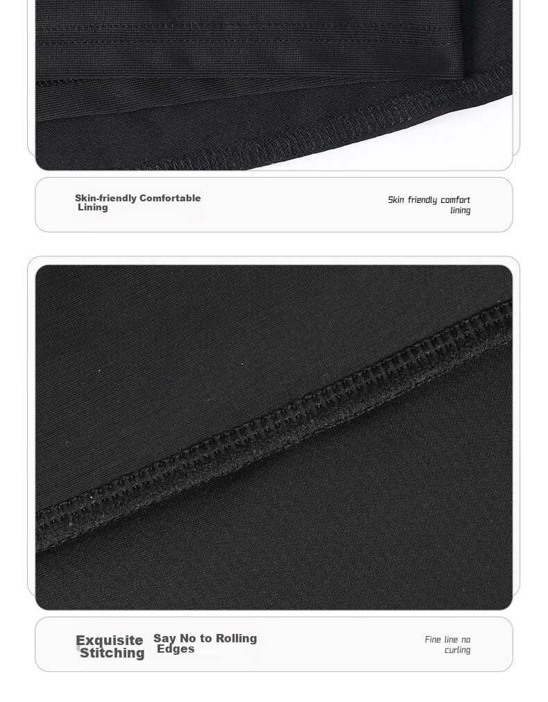 Li-Ning Men's Swim Trunks, Anti-Embarrassment Loose-Fit Boxer Shorts, Double-Layer Beach Swimwear for Hot Springs And Seaside Vacations, Black, 3XL 12