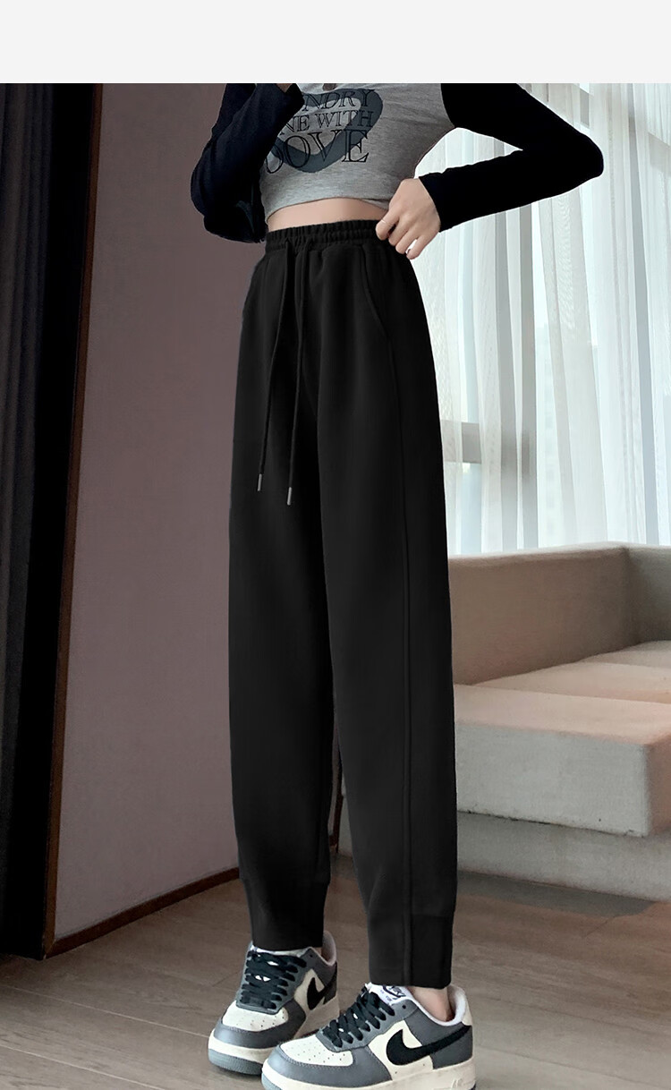 TonLion 2026 Fall New Women's Harem Carrot Casual Pants, Knitted Loose Sweatpants, Jogger Pants 24