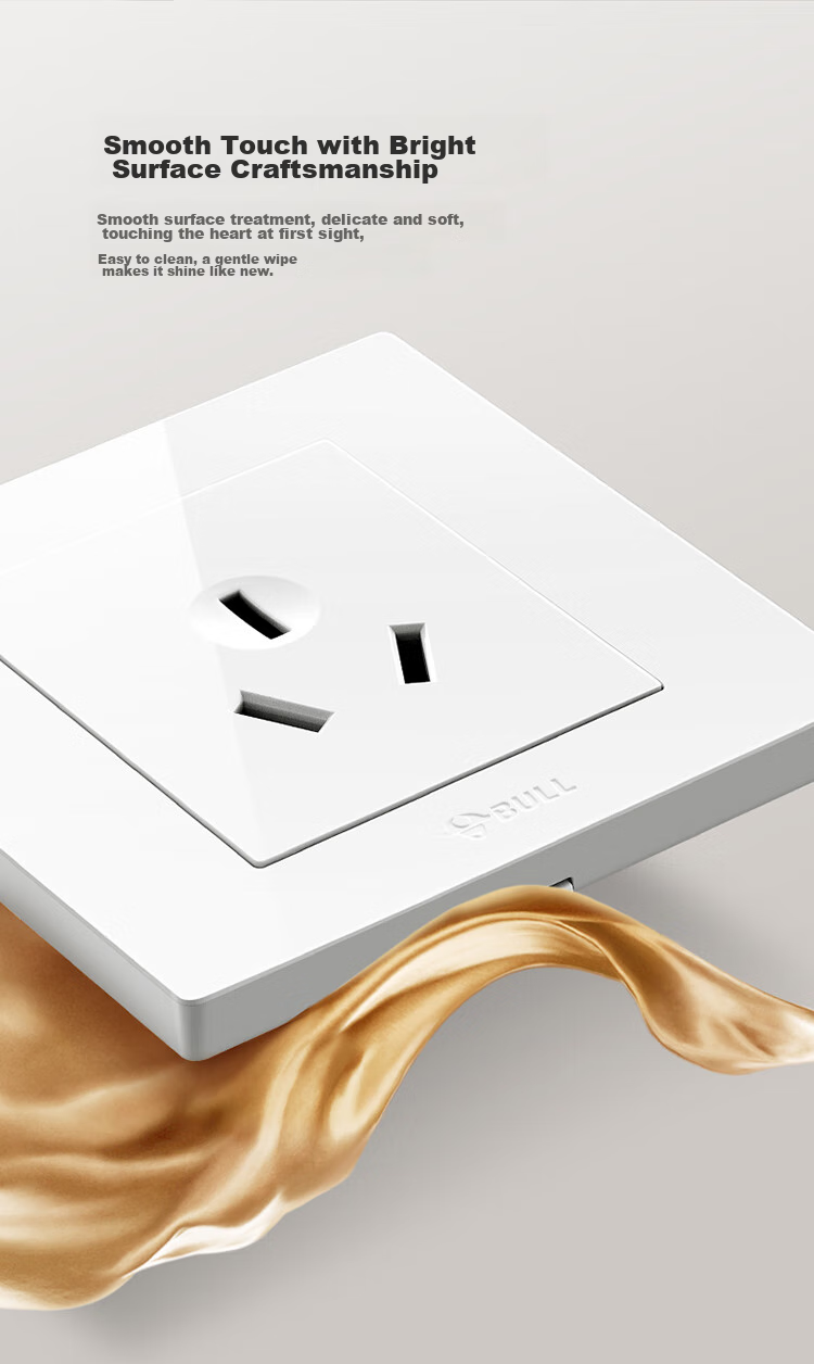BULL Switch Socket G31 Series Three-Hole 16A Socket Air Conditioner Socket 86-Type Panel G31Z104S Starry Gray 3