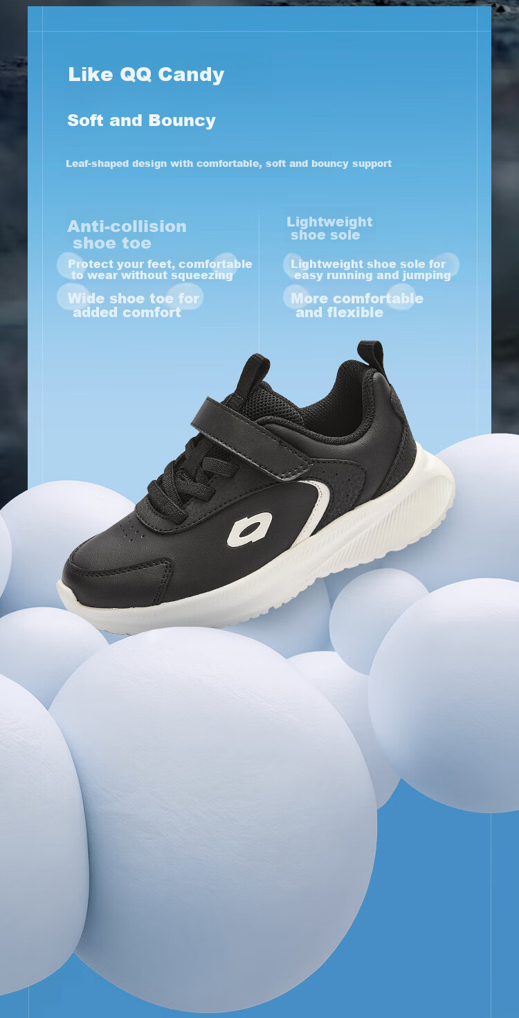 BALABALA Children's Shoes, Kids' Sneakers for Boys And Girls, Lightweight Breathable Running Shoes, Autumn And Winter Footwear, School White Shoes 2