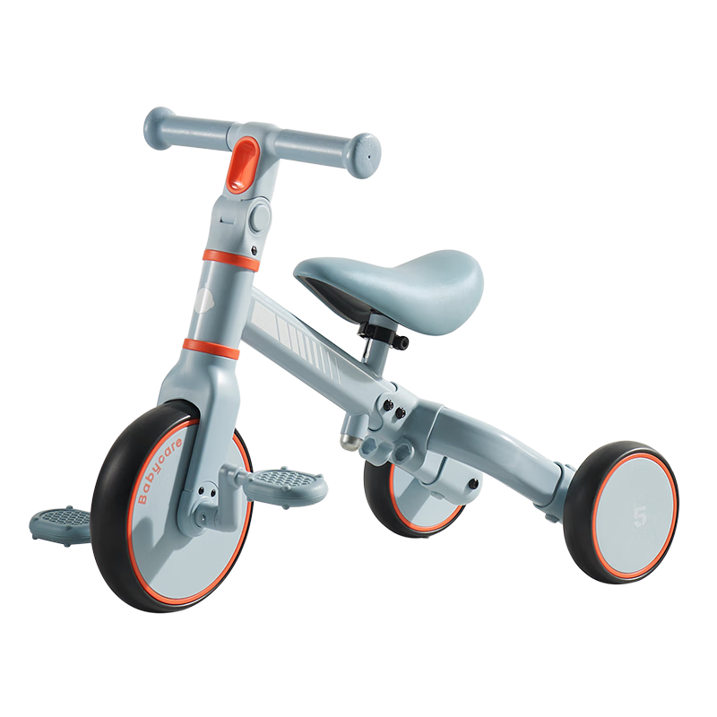 Babycare Children's Tricycle, Baby Balance Bike, Multifunctional Two-In Walking And Gliding Bike, for Ages 1-5, Mengyin Blue