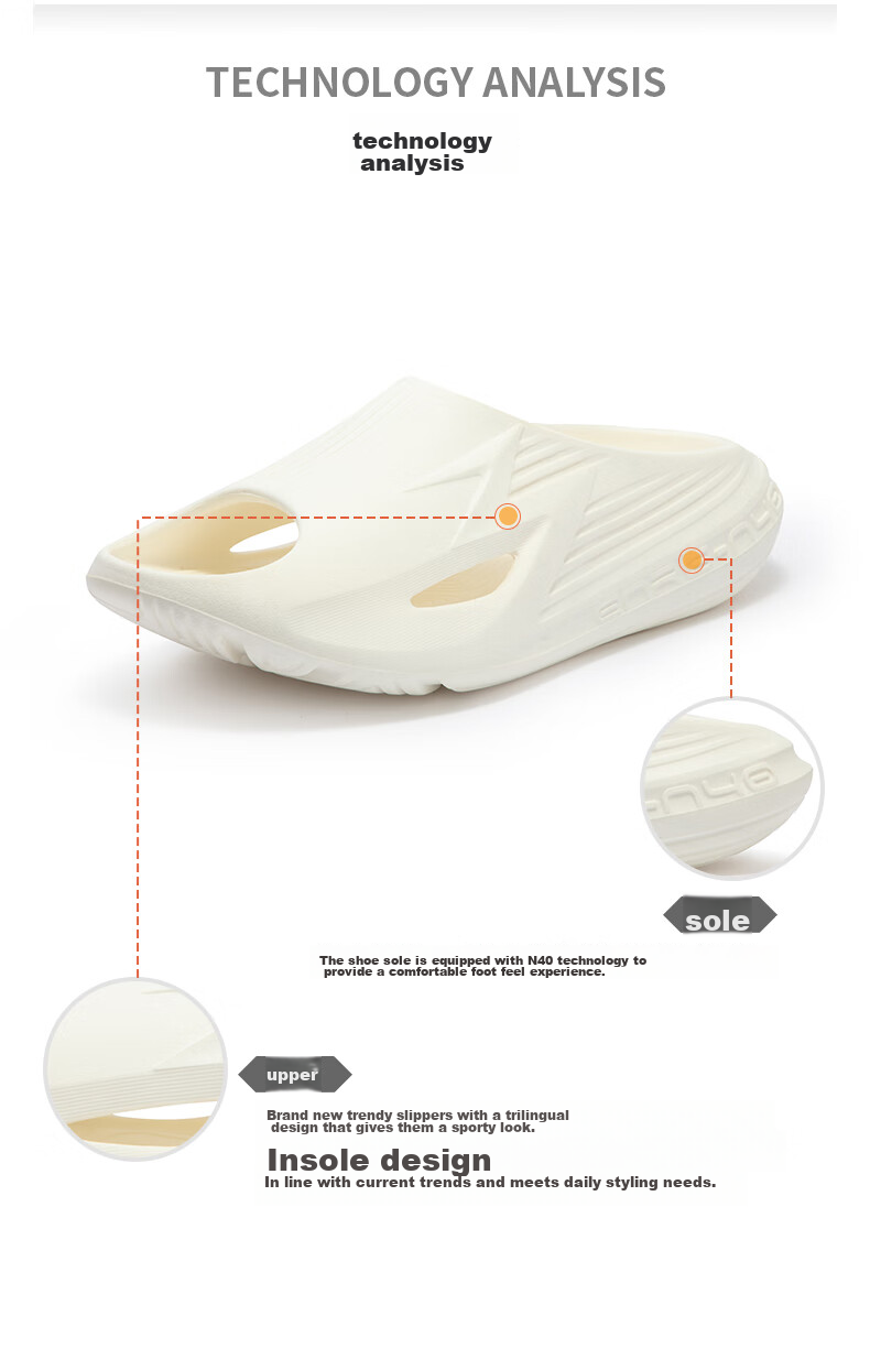 361° Men's Sports Slippers BIG3 Summer Outdoor Home Breathable Beach Sandals 672421104-7 40