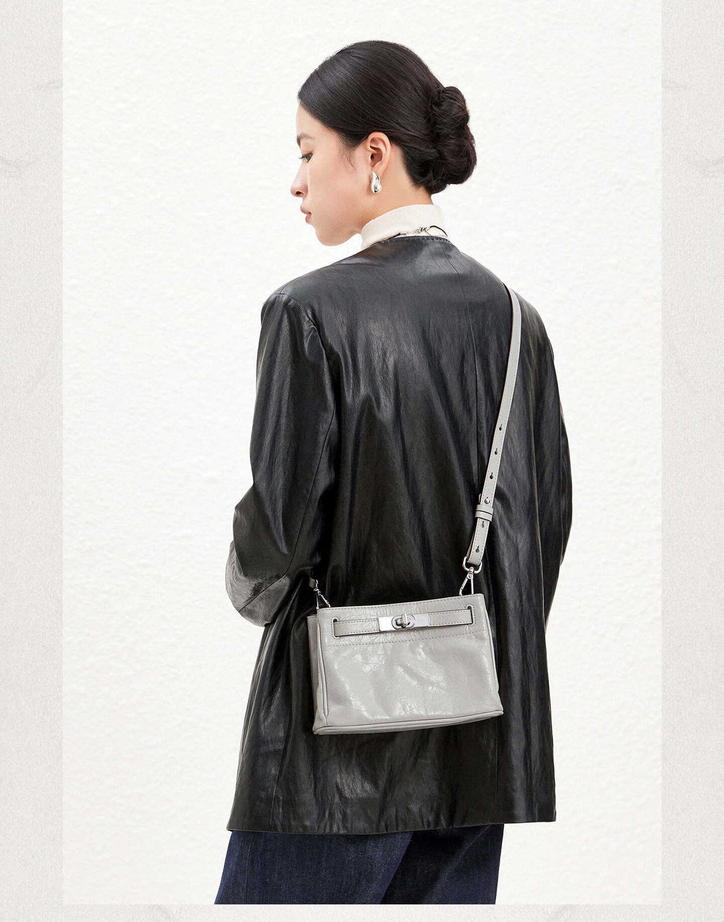 FION New Women's Handbag, Niche High-End Kelly Bag, Shoulder Crossbody Bag, Birthday Gift 1