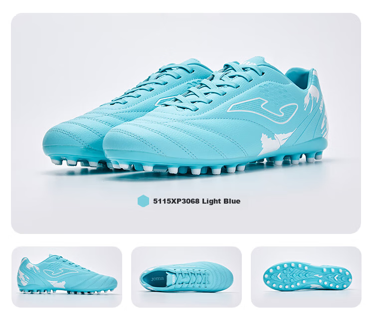 JOMA Children's Soccer Shoes for Boys And Girls, Youth Students MG Short Studs Breathable Football Training Shoes, Orange, Size 37 17