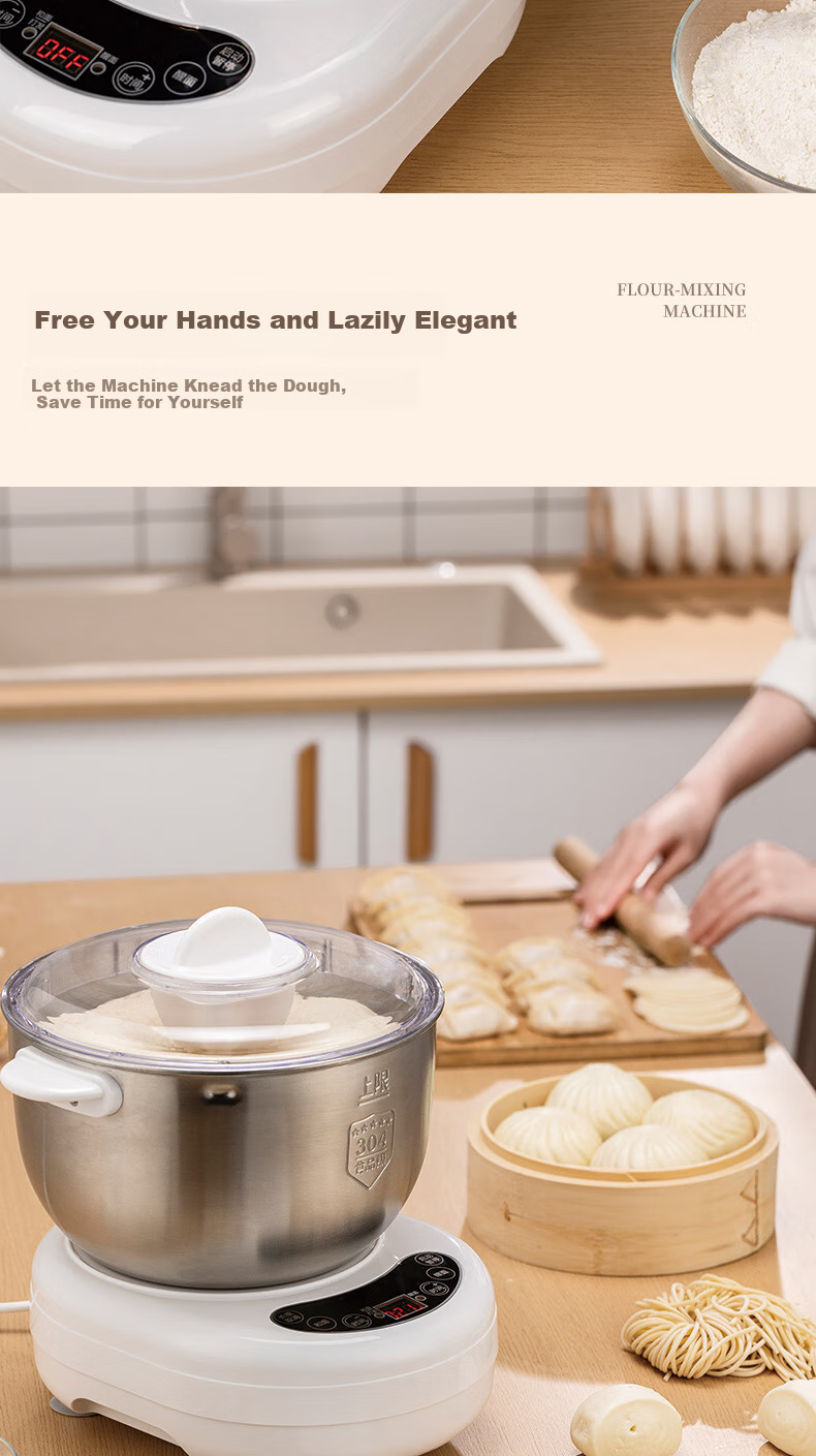Royalstar Home Automatic Dough Mixer, Kneading Machine, Small Timerless Unattended Dough Mixer, Fermentation All-In Machine, Smart Bread Flour, 7 Liters, RM200H 9