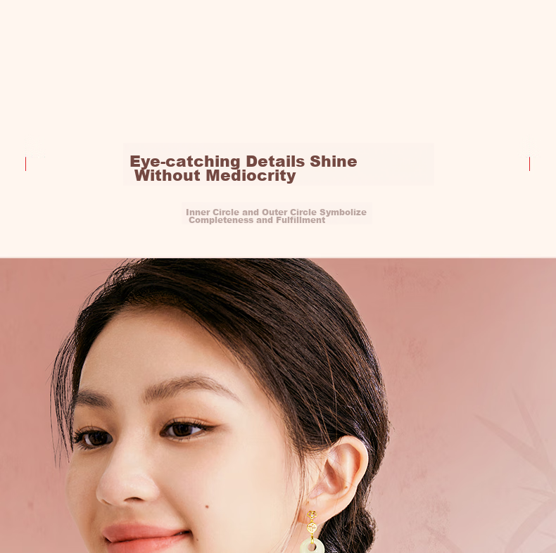 Fanci X Palace Master Blessing Safety Clasp Hetian Jade Necklace Silver Women's Light Luxury High-End Feel Ladies Birthday Gift 4
