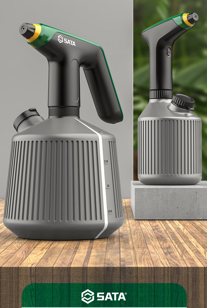 SATA Electric Watering Sprayer Rechargeable Spray Bottle for Home Gardening Flower Watering Disinfection D05606 2