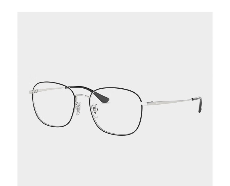 RayBan Metal Square Prescription Glasses Frame, Retro Lightweight Cosmetic Optical Frames, 0RX6418D Gift 10